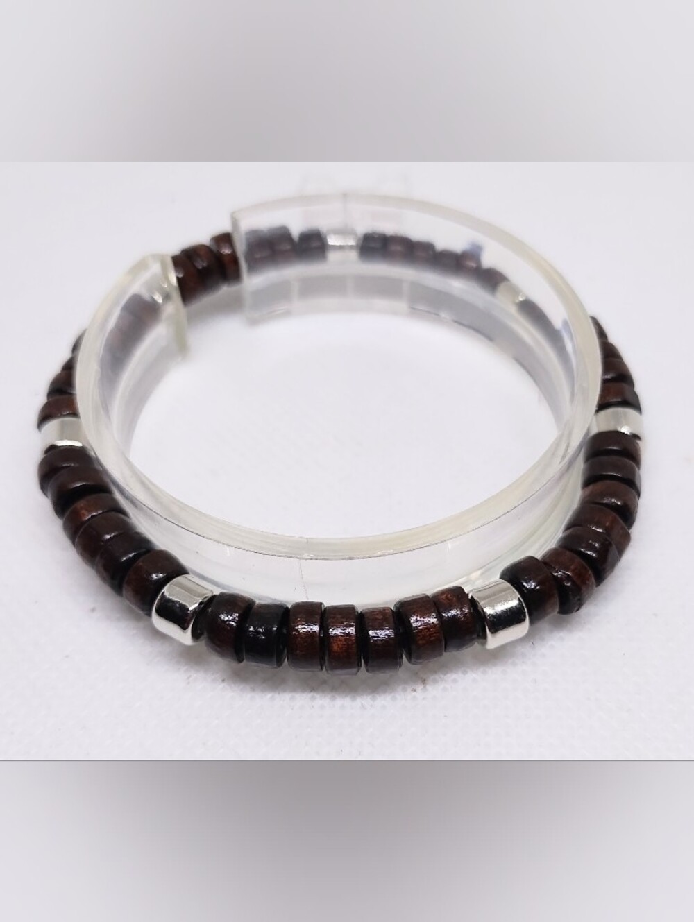 Men's Bracelet Beaded Beads Brown New Jewelry G30